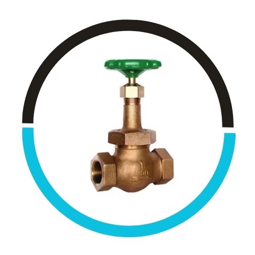 Bronze Marine Union Bonnet SDNR Angle Globe Valve in UAE