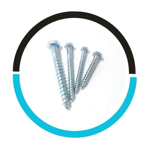 DIN571 Grade4.8 Zinc Plated Hex Head Leg Wood Screw in UAE