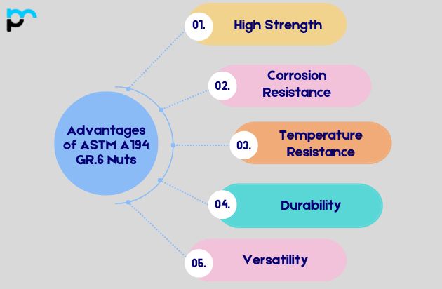 Advantages of ASTM A194 GR.6 Nuts
